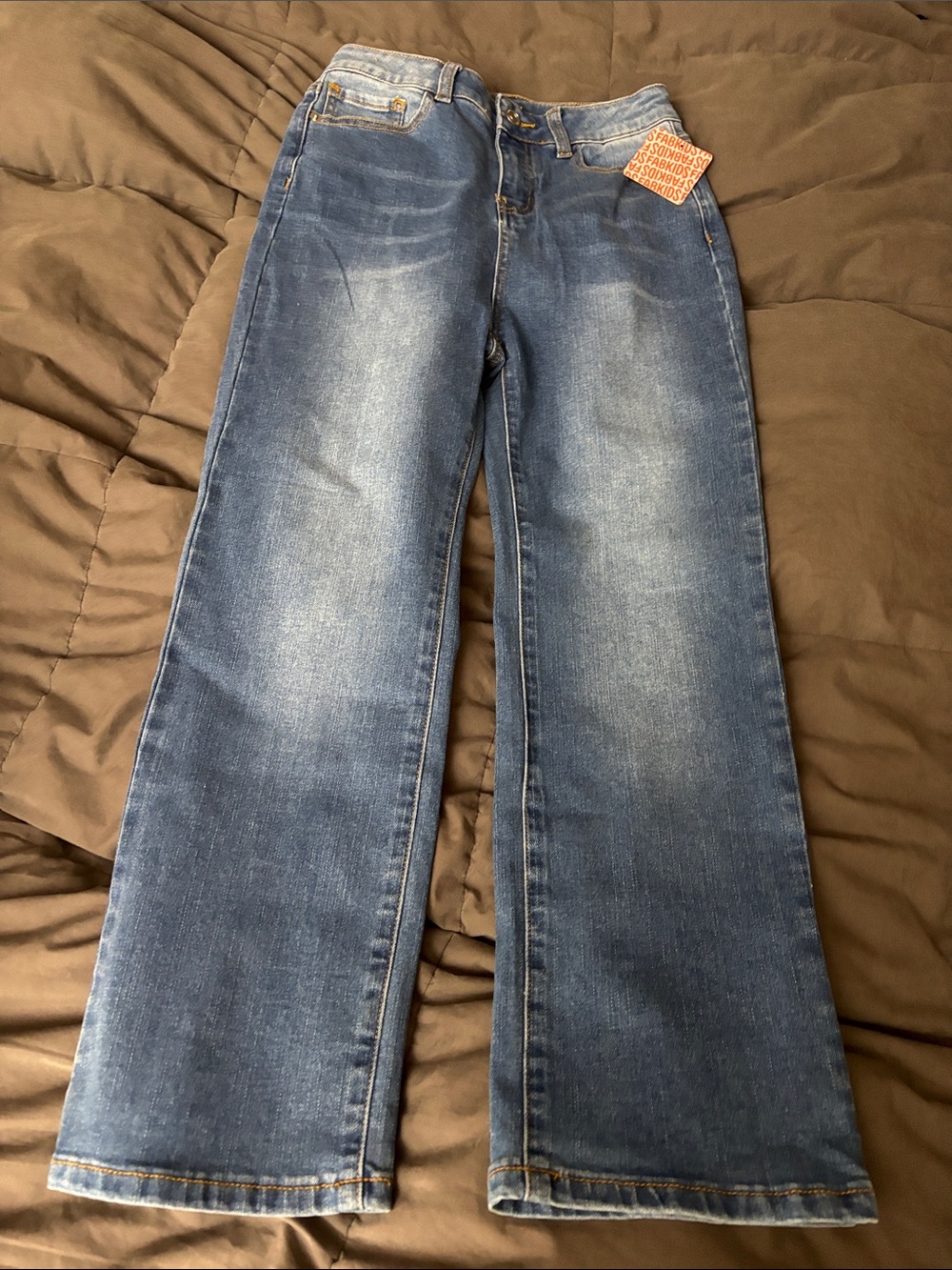 Fabkids Dark Blue High-Rise Kids Jeans - Picture 3 of 5